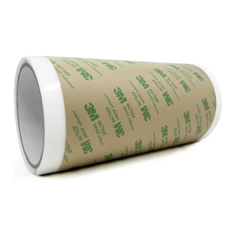 Gizmo Dorks 3M 467MP Double Sided Adhesive Transfer Tape Roll, Clear Bonding, 6" Width x 15 ft Cover