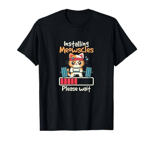 Installing Meowscles Cat Lover at Gym T-Shirt