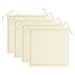 vidaXL Cuscini per Sedie da Giardino 4 pz Crema 50x50x3 cm Tessuto