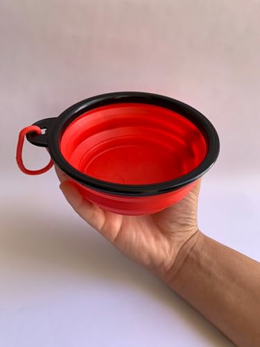 Kit 2 Comedouro Bebedouro Pet Retrátil de Silicone 13cm Comida Água Para Cães Gatos Altura Regulável