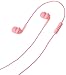 Amazon Basics In Ear Wired Headphones Earbuds with Microphone No Wireless Technology, Pink, 0.96 x 0.56 x 0.64in