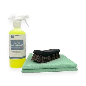 Leather Cleaning Kit – Car Cleaning, Brush, Edgeless Microfibres, Seats, Trim, Effective, Gentle, Soft, Deep Cleaning, Blended Formula, Ergonomic…