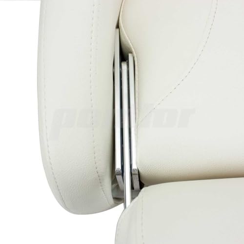 Bootssitz/Bootsstuhl/Steuerstuhl "NAHE", FlipUp-Funktion, Boot Yacht Farbe weiss