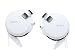 Sony Clip-on Stereo Headphones With Double Retractable Cord | MDR-Q68LW W White (Japanese Imports)