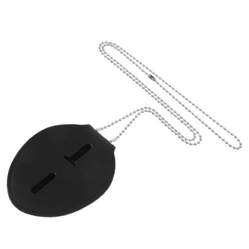 Porta tarjetas de identificación anticaídas con clip reforzado para cinturón y funda transparente
