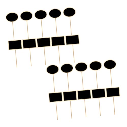 VICASKY 2sets Sturdy Wooden Plant Tags Garden Succulent Labels Flower Identification Boards 20pcs*2