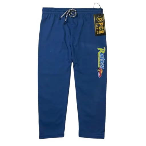 Image of Unisex Kid's Polyester Solid Printed Elastic Waistband Combo Multicolor Track Pants Casual Fit 98