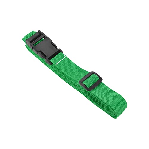 Image of M METERXITY 1 Pack Luggage Straps- Travel Baggage Accessory Adjustable Suitcase Belt with Quick Release Buckle, Apply to Travel (1.5 Meters, Green)