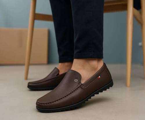 Image of Kraasa Men Stylish Causal Loafers | Premium Outdoor| Lighweight Slip-On's | Soft Cushioned Insole | Super Flexible, Comfortable for Men