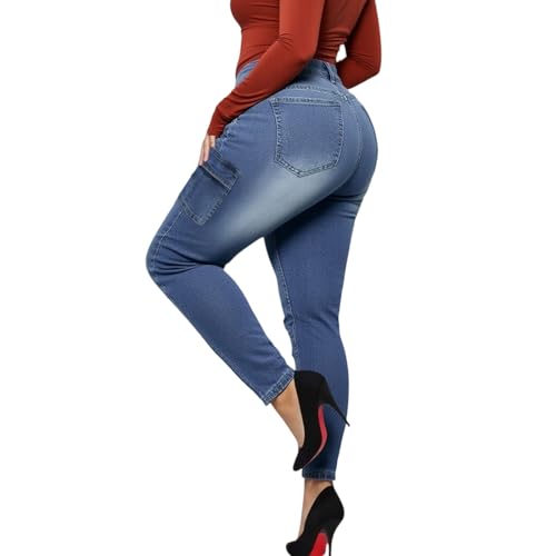 Plus Size Skinny Jeans for Women Stretchy Jeans for Women High Waisted Curvy Jean for Womens Embroidered Pockets4