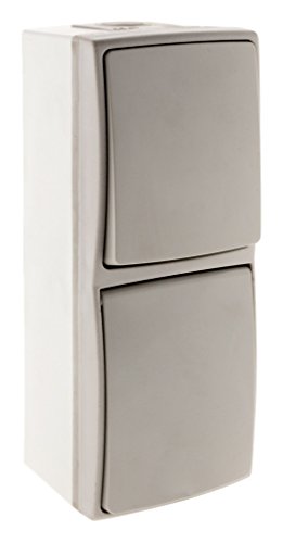Zenitech Va et Vient + Prise 16A 2P+T étanche IP55 - Gris - Orok