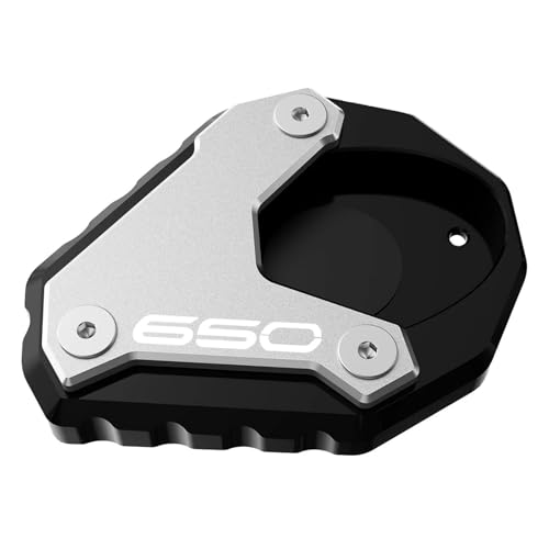 Extension béquille Versys 650 Liangyimei en aluminium CNC argent