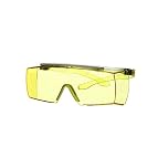 3M SecureFit 3700 Overspectacles, Lime Green Temples, Scotchgard Anti-Fog (K&N), Amber Lens, SF3703SGAF-GRN-EU
