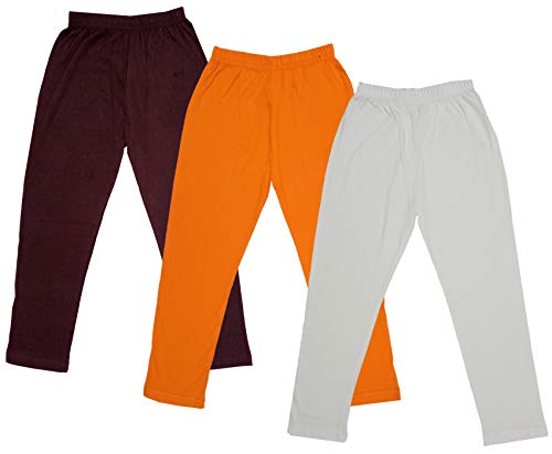 Image of indi weaves Girls Super Soft Cotton Solid Capri Pants Pack of 2