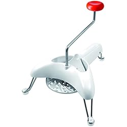 Rallador Verduras Manual Moulinex Molinillo manual - Rallador manual, corta en rodajas y en juliana, para ensaladas y sopas, incluye 3 discos de 120mm, color blanco