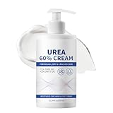 Urea Creme 60 Prozent 300g, 60% Urea Fusscreme gegen Sehr Trockene Füsse Hornhaut, Feuchtigkeitsspendende Hornhautentferner Creme, Fußcreme für Ellbogen, Knie, Fersen & Hände