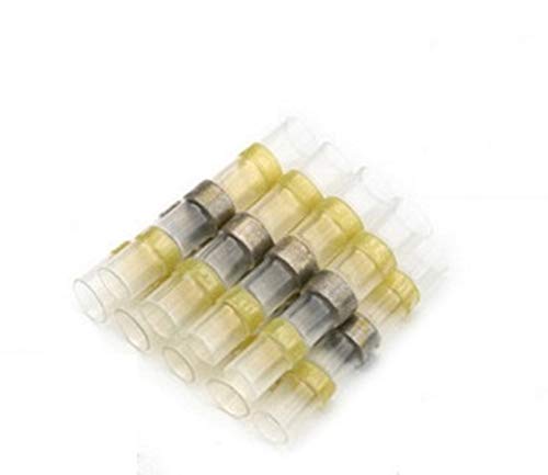 FLANKER™ 130 pcs /4-6 Sq.mm Solder Seal Wire Connectors Kit Heat Shrink Butt Connectors Waterproof and Insulated Electrical Wire Tubes
