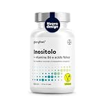 Inositolo Integratore, con Acido Folico Quatrefolic®, Vitamina B6, 2000mg di Inositolo per Dose, Integratore per il Benessere Femminile, 200 Capsule, Senza Additivi