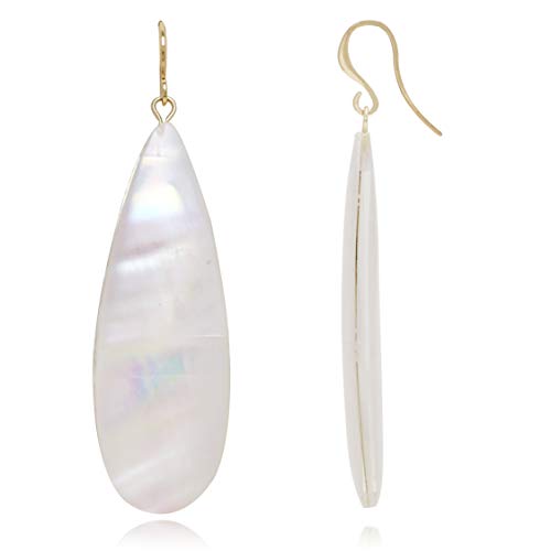   Tears of Mermaids  Iridescent Long Teardrop Statement Dangle Drop Earrings for Women