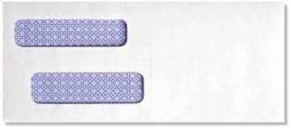 #9 Double Window Security Tint Moisten & Seal Envelopes for Business Checks (8 7/8" X 3 7/8") (2000)