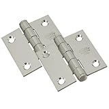 National Hardware N276-964 V514 Door Hinges in Stainless Steel, 2 pack,2 Inch