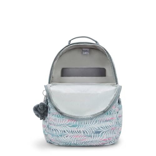 Image of Kipling Women's Seoul Prt 15 inch Laptop Backpack, Durable, Roomy with Padded Shoulder Straps, Built-In Protective Sleeve