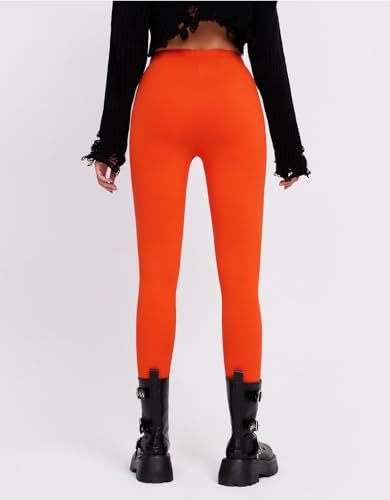 Image of sissycos Women's 80s Leggings Neon Artistic Splash Printed Buttery Soft Stretchy Pants