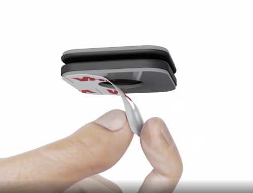 Ideal Via-t / Telepeaje / Teletac, Handy, GPS, Router ClickClix® Aufkleber (patentiert) (2 Stück, weiß Modell neu)