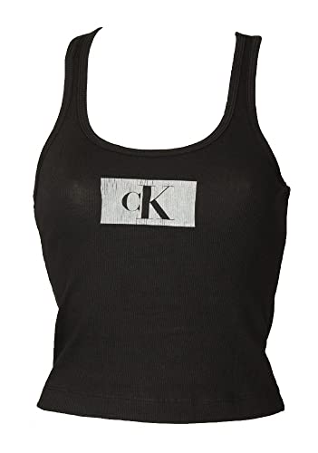 Débardeur Calvin Klein femme anti-déformation en coton côtelé doux QS6950E