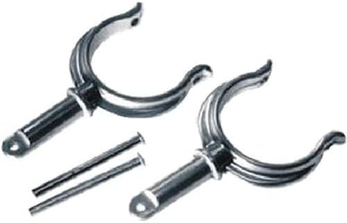5070501 Pack of 2 Chrome plateed Zinc Mounted Rowlock Horns for Boats 50-70501