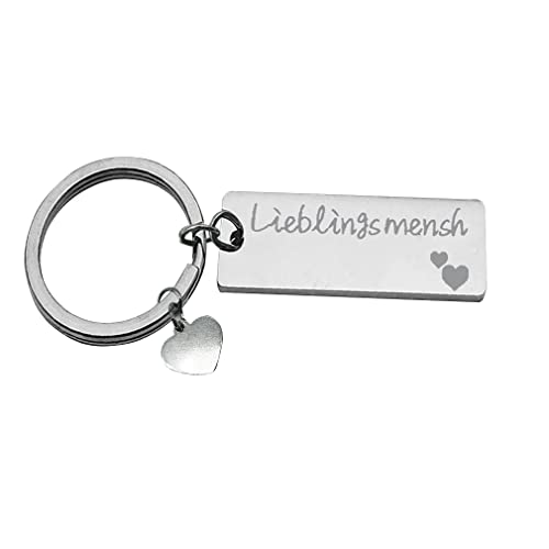 Lieblingsmensch Schlüsselanhänger für Freundin Schwester Ehefrau Mama Oma Familie Geburtstags Geschenk für Mädchen / Frauen, Weihnachts Cover