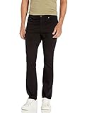 AG Adriano Goldschmied Men's Everett Slim Straight, Super Black, 34x32