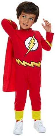 WARNER BROS DC Comics Justice League The Flash Hooded Costume Cape Coverall