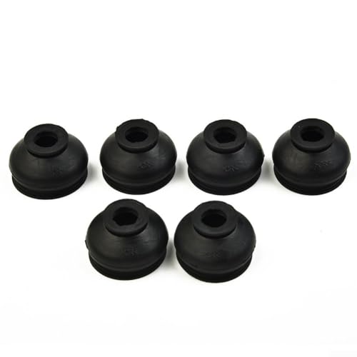 SPORTARC 6 Stück Kugelgelenk-Staubschutzhüllen, Kugelgelenk, HQ Gummi Spurstangenkopf Kugelgelenk Staubabdeckungen Schwarz, 1401667128