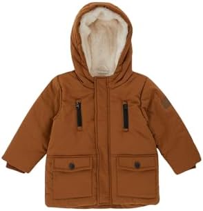 DeFacto Su Geçirmez Kapüşonlu Pelüş Astar Mont Erkek Bebek - Görsel 1