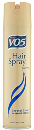 VO5 Crystal Clear Hairspray Super 8.5 oz (Pack of 8)