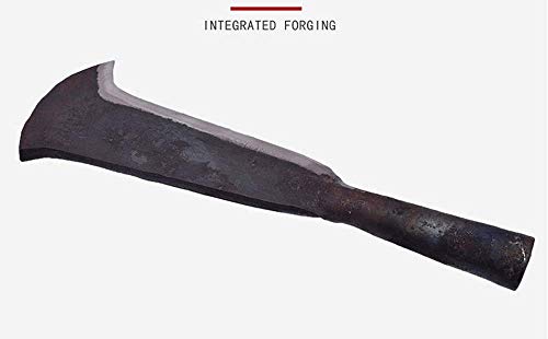Solid Aim Tools,Heavy Duty Ergonomic Machete Brush Axe-Well Balanced Steel Handle Cane,Bamboo & Brush Machete with Steel Handle, 3" Steel Blade x 14.50" Overall in Length.Extra Thickness Steel.
