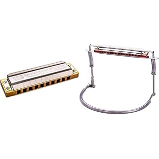 Harmonica HOHNER Marine Band Deluxe 200520 C en Tonalité DO & Porte Harmonica de luxe - Les Beatles, Paul McCartney, John Lennon, RIngo Starr, George Harrison