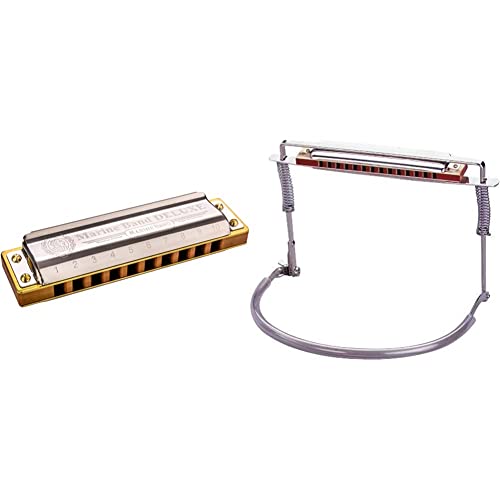 Harmonica HOHNER Marine Band Deluxe 200520 C en Tonalité DO & Porte Harmonica de luxe - Les Beatles, Paul McCartney, John Lennon, RIngo Starr, George Harrison Harmonica HOHNER Marine Band Deluxe 200520 C en Tonalité DO & Porte Harmonica de luxe