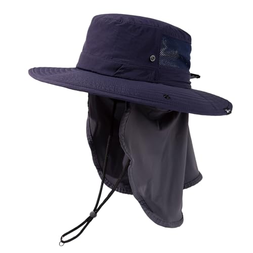 Image of TOP-EX UVCoolix Men's Wide Brim Sun Hat with Cooling Neck Flap