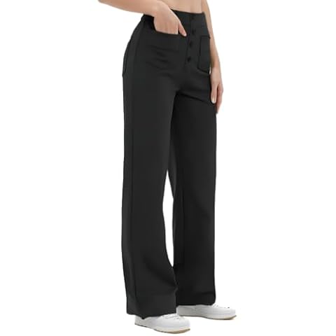 SotRong Black High Waisted Stretchy Trousers Cover