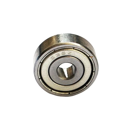 Cojinete 638ZZ de ranura profunda, pack de 2 rodamientos bimetálicos de 8x28x9 mm con sello de goma