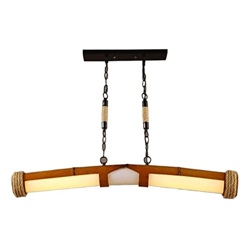 Plafonniers de village américain vintage suspendus en bambou