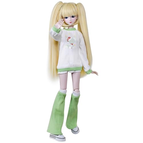 Muñeca articulada 1/3 BJD 56 cm plástico blanca miniatura 2