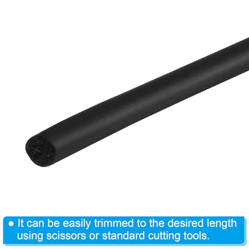 Image of PATIKIL 5 /64 Inch x 131.2 Feet Backer Rod, Foam Rope Caulk Crack Joint Filler Roll Seal Weather Strip for Home Construction, Black