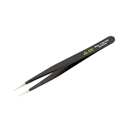 Wiha 44506 120mm Fine Points For Assembly Professional Quality ESD Tweezers