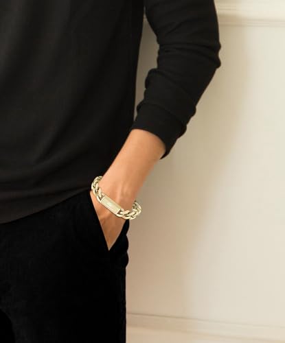 Lacoste Backhand Collection - Chain Bracelet for Men - Stainless Steel Jewelry - Adjustable Band - Modern Design, Fashion Accessory - Gift for Him4