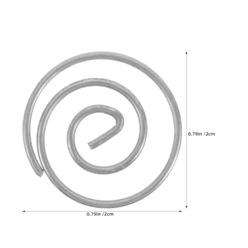 SOLUSTRE 150 szt. okrągłych metalowych spinaczy do papieru, minimalistyczny