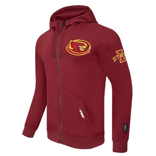 Image of Pro Standard Mens College Classic Chenille Cotton Double Knit Full Zip Hoodie