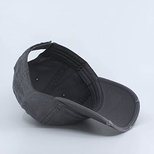 Image of Classic Washed Cotton Baseball Cap - Vintage Adjustable Dad Hat, Curved Bill for Men Women, Outdoor Everyday Wear